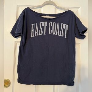 Hollister Navy Blue 'East Coast' Women's Tee